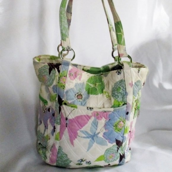 Vera Bradley Handbags - VERA BRADLEY BUTTERFLY LADYBUG TOTE Book Bag
